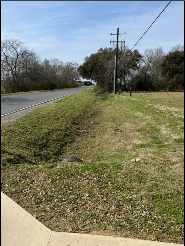 Drainage ditch cleared and restored after cleanup in Louisiana
