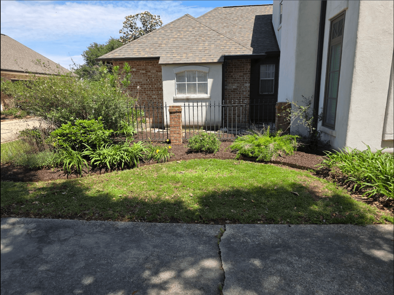 Flower garden landscaping service Louisiana